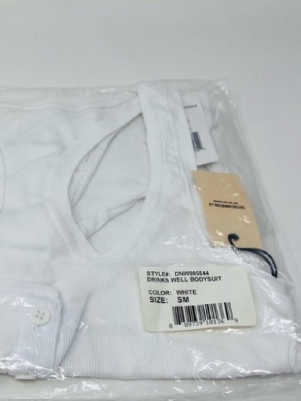 NWT REVOLVE Daydream Nation Drinks Well Bodysuit White/Black Small or Medium - Picture 10 of 11